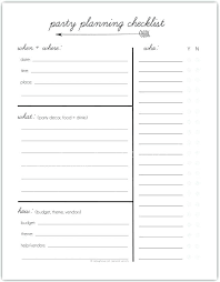 Special Event Planning Template