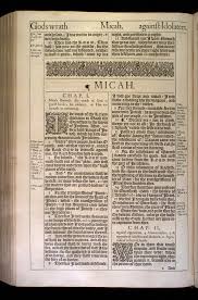 The book of micah this book consists of a collection of speeches, proclamations of punishment and of salvation, attributed to the prophet micah. Micah Original 1611 Kjv