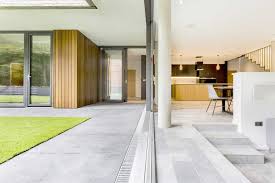 Sliding Doors Open Plan Kitchen And Lounge New Build