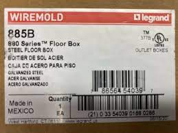 885b legrand wiremold steel floor box