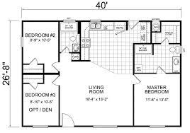 28x40 Layout Small House Floor Plans