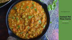 instant pot green peas curry dried