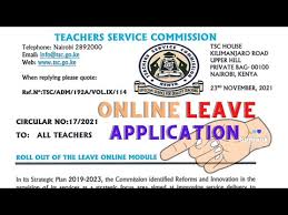 how to apply for a leave on tsc