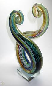 murano style italian blown art glass