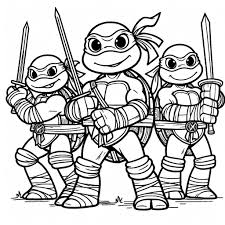 coloring page ninja turtles coloring