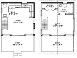16x16 House W Loft Pdf Floor Plan 493