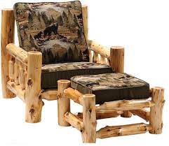 Cedar Log Frame Lounge Chair Lodgecraft