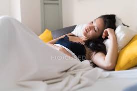 Waking up beautiful has been her private practice since 2002. Chinese Young And Beautiful Woman Waking Up In The Morning Youth Appartment Stock Photo 212700838
