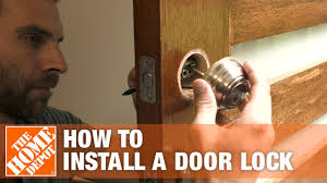 how to install a door lock the home