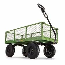 Heavy Duty 4 Wheel Garden Trolley Size