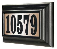 Lighted House Number Sign