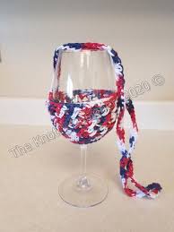 Crochet Wine Glass Cozy Pattern July