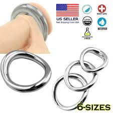 Thick Curved Wide Metal Cock Ring Erection Enhance Support Prolong Sex  Orgasm US | eBay