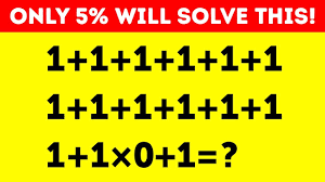 The key to this math riddle is realizing that the one place must be zero. 25 Math Riddles To Boost Your Brain Power Apho2018