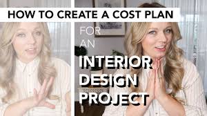 interior design cost plans how