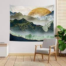 Abstract Mountain Tapestry Wall