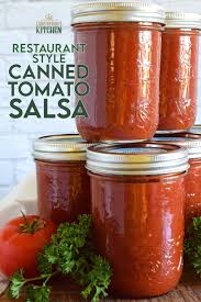 restaurant style canned tomato salsa