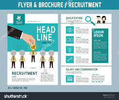 Recruitment Flyer Design Vector Template In A4 Size
