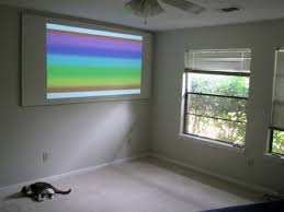 Projection Screen Using Latex Paint And