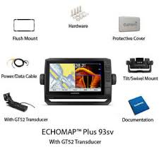 Details About Garmin Echomap Plus 93sv Lakevü G3 With Gt52hw Tm Transducer 010 01901 05