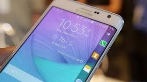 That device is the galaxy note edge. Samsung Galaxy Note Edge Impressions Youtube