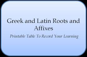 Greek Latin Roots And Affixes Empowering Parents To Teach