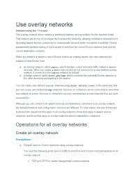 We'll show in the examples below how you can create a docker swarm overlay network that will allow dns discovery of members and allow members to communicate with. Docker Overlay Networks Port Computer Networking Computer Network