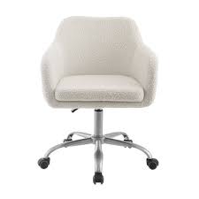 Swivel desk chair with structure and armrests in injected polypropylene. Target Office Chairs White