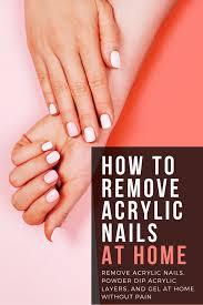 how i removed my acrylic nails at home