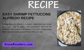 easy shrimp fettuccine alfredo recipe