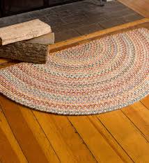 blue ridge half round wool braided rug