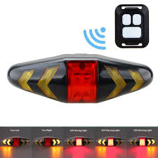 Rechargeable Led Bike Tail Light Bicycle Turn Signal W Front Bar Remote Control For Sale Online