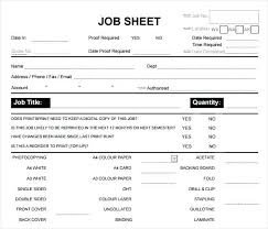 Car Service Job Sheet Sample Excel Format Template Free