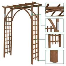 wooden garden arch trellis pergola