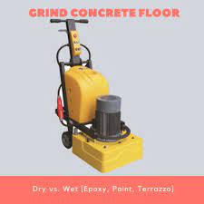grind concrete floor dry vs wet