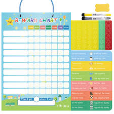 Opret Magnetic Reward Chart For Kids Learning Responsibility Chores Good Behavior For Wall Or Refrigerator With 24 Chores 60 Stars 2 Markers