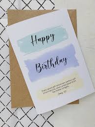 Send a birthday card which contains a religious message/scriptural verse. Happy Birthday Christian Card Religious Card Card With Bible Etsy