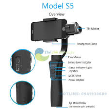 Tay Cầm Chống Rung- Stabilizer Steadicam - Gimbal chống rung Sight 5 dành  cho điện thoại- tặng kèm 1 giá kẹp camera