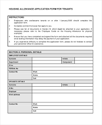 Contact someone in the human resources (hr) department where you work and explain. Free 9 Sample Housing Application Forms In Pdf Ms Word