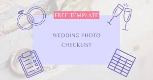 wedding photo checklist 2024 free