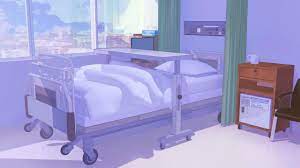 Anime hospital bed