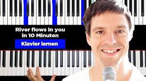 Klavier lernen - River flows in you (sehr einfach für Anfänger) deutsch -  YouTube