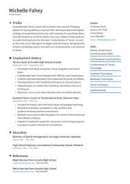 Coach templates are ideal for bloggers, influencers, designers, writers, clothing stores, magazines and many others. Tennis Coach Resume Examples Writing Tips 2021 Free Guide