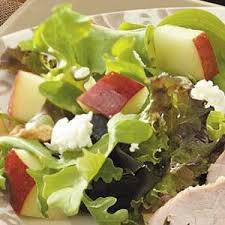 If using chicken, pat dry and cut into 1 dice. Apple And Goat Cheese Salad Recipe How To Make It Taste Of Home