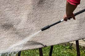 can you pressure wash a rug crafted
