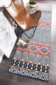 floor rug coloured tribal design