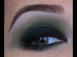 black and green smoky eye makeup