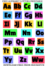 Free Alphabet Letters Printable