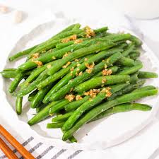 chinese garlic green beans two plaid