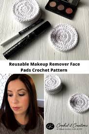 reusable makeup remover pads crochet